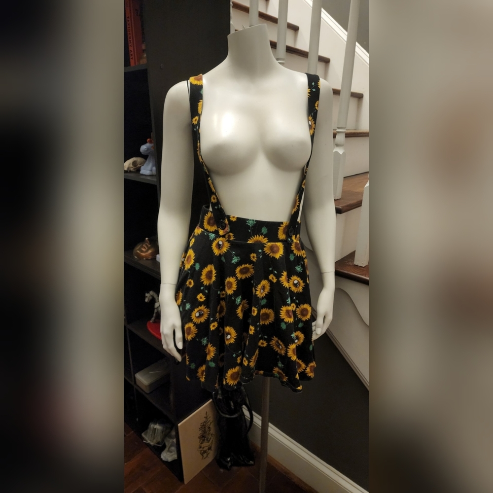 Midnight hour sunflower skull dress